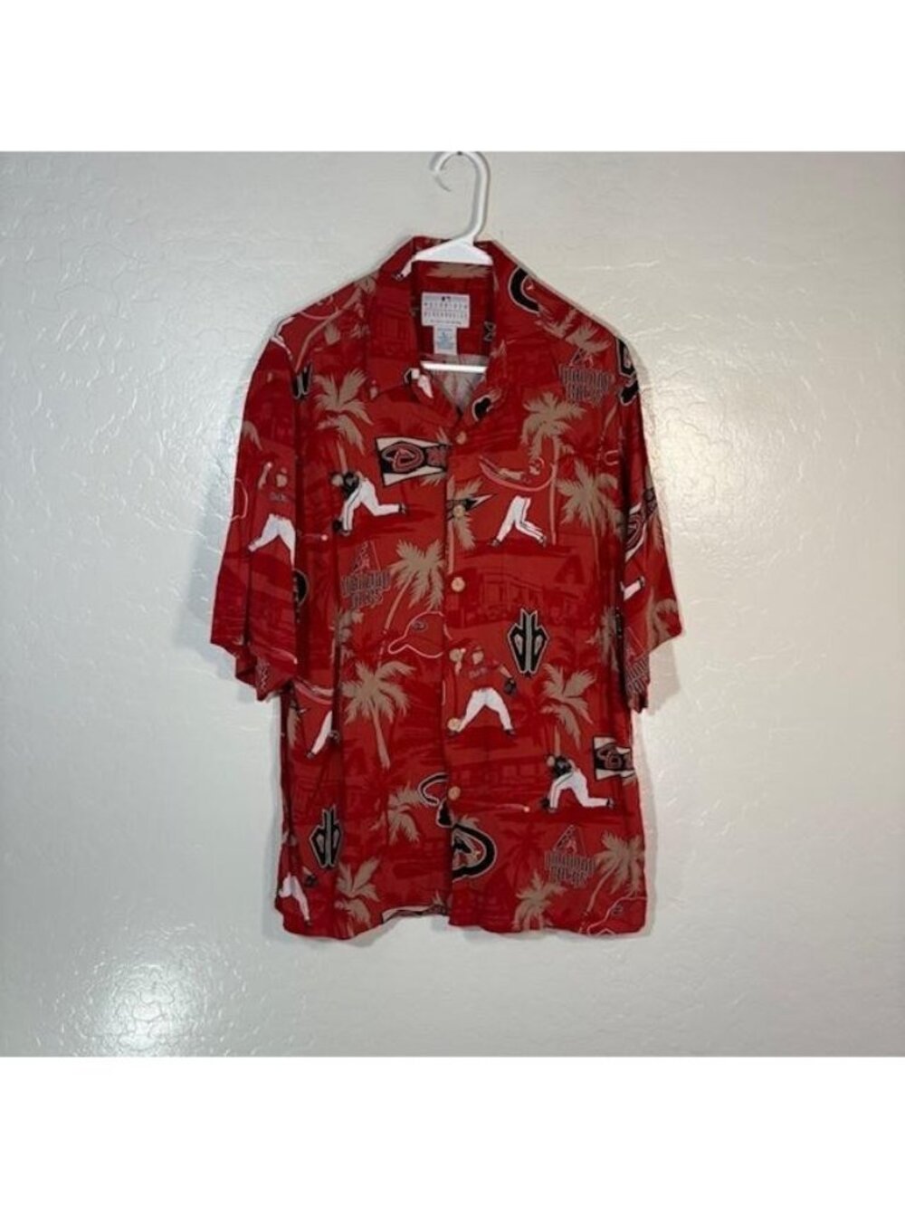 Vintage Arizona Diamondbacks Shirt Mens Large MLB Baseball Hawaiian Reyn Spooner